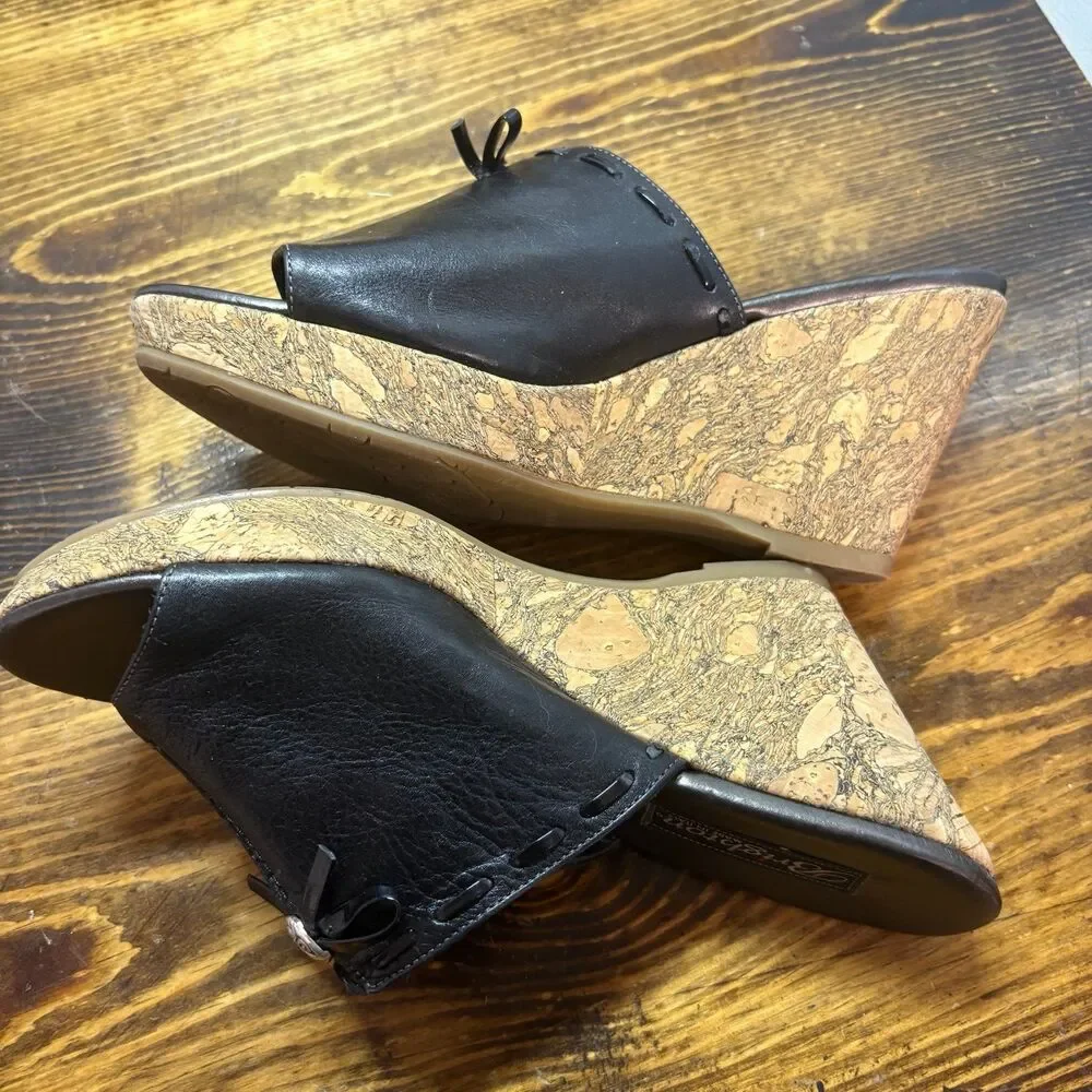Brighton Shore Black Wedges Size‎ 6
